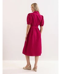 Phase Eight Women's Carey Belted Midi Shirt Dress