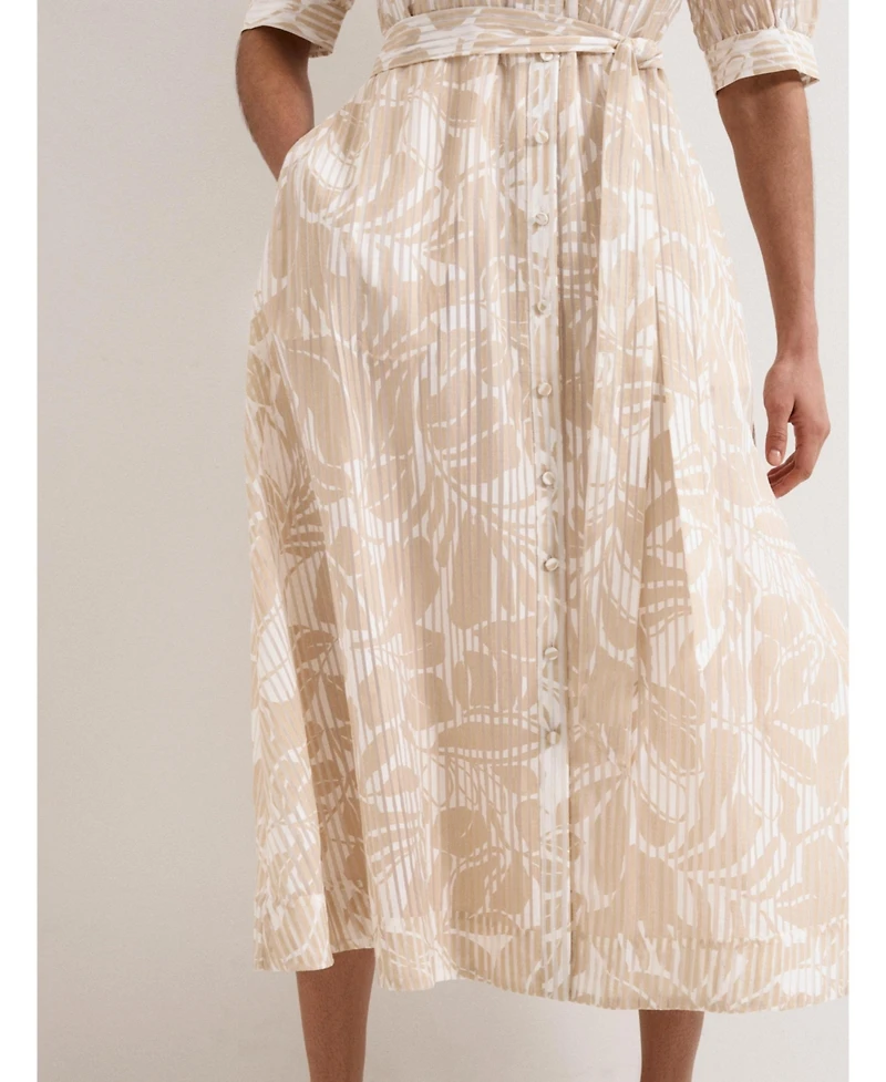 Phase Eight Women's Delphine Belted Midi Shirt Dress