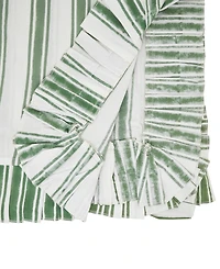 Saro Lifestyle Striped Cotton Tablecloth, 70" x 70"