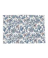 Saro Lifestyle Botanical Floral Cotton Placemats, Set of 4