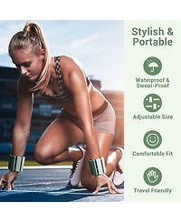 Sportneer Adjustable Wrist Ankle Weights for Women Men 1 Pair 1 lb or 2 lb Each Silicone Bangles for Yoga Dance Pilates Cardio Aerobics Pool Jogging