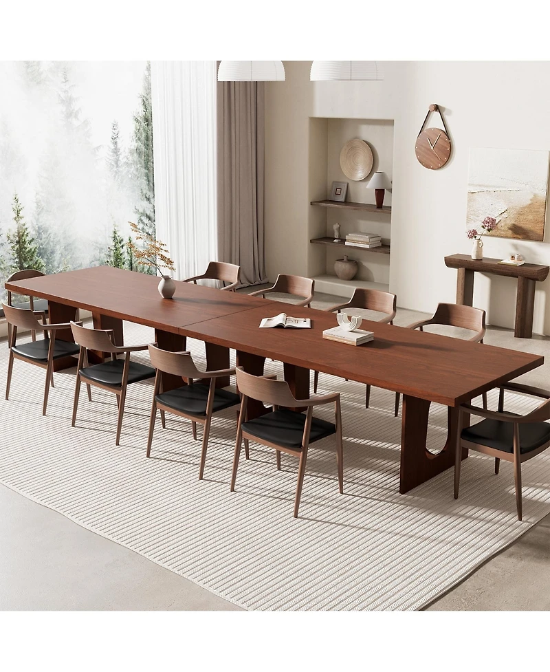 gaomon 6-10 Person 71" Farmhouse Rectangular Dining Table