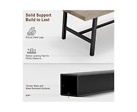 gaomon 6-8 Person Industrial Rectangular Wooden Dining Table