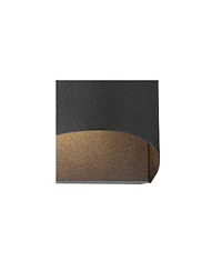 Possini Euro Design Ratner Modern Outdoor Wall Light Fixtures Set of 2 Textured Led Dark Sky Downlight for Post Exterior