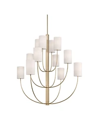 Possini Euro Design Maxine 40 Wide Matte Brass 12 Light Large Chandelier
