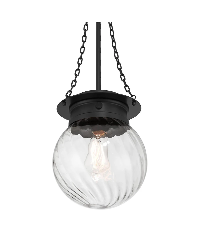 Possini Euro Design Catherine Fluted Glass Mini Pendant Light