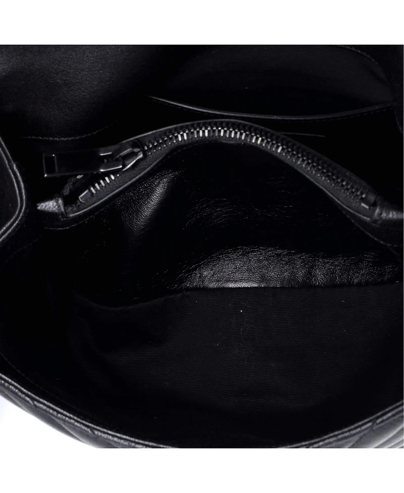 Pre-Owned Saint Laurent Medium Classic Monogram College Bag Matelasse Chevron Leather