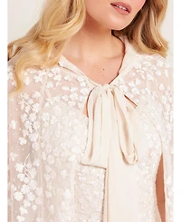 Needle & Thread Women's Scatter Blossom Hooded Long Cape