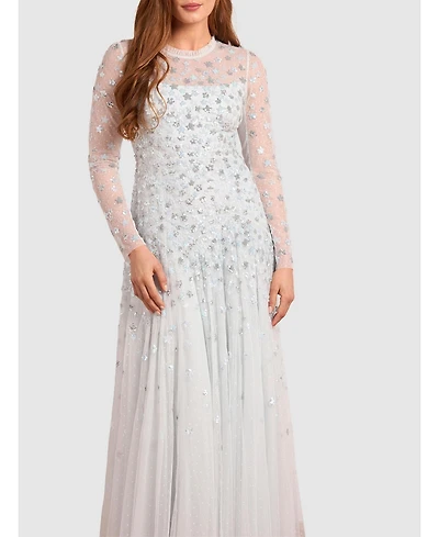 Needle & Thread Women's Starry Nights Round Neck Gown