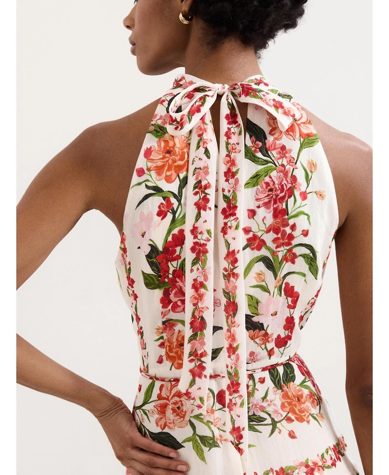 Phase Eight Women's Nita Halter Neck Floral Dress