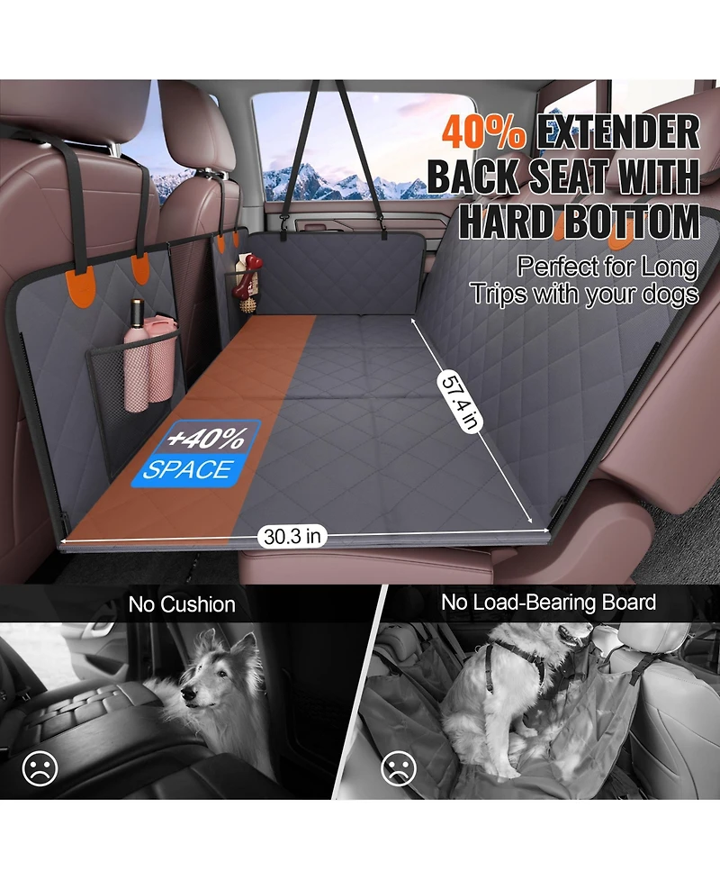 Cozito Dog Car Seat Cover Back Seat Extender 400 lbs Hammock