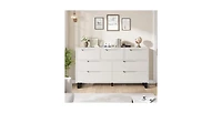 gaomon 7 Dresser for Bedroom, Wide Dresser, Freestanding Horizontal Drawer with Storage