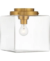 Possini Euro Design Lausanne Burnished Brass Modern Ceiling Light