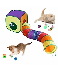 Aronkl 23 Cat Toys Set for Indoor Cats Interactive Tunnel Teaser Wand Balls Kitten Play Kit