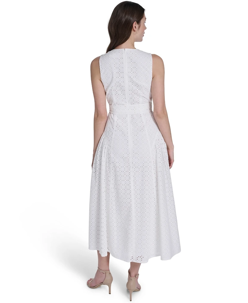 Eliza J Women's Jewel Neck Midi Dress