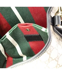 Pre-Owned Gucci Small Gg Emblem Bucket Bag Gg Coated Canvas