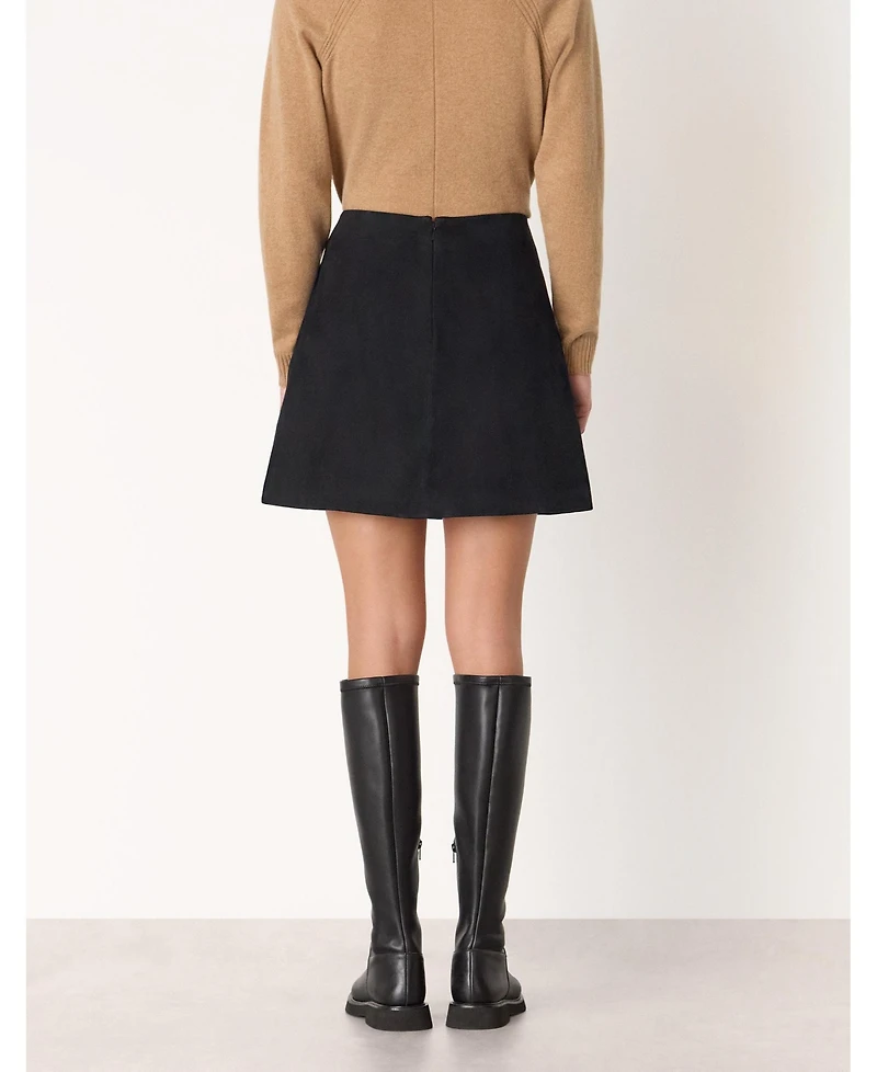Whistles Women's Suede A Line Skirt