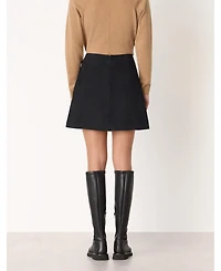 Whistles Women's Suede A Line Skirt