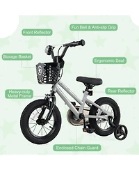 Slickblue Kids Adjustable Bicycle with Clear Chain Guard Protection