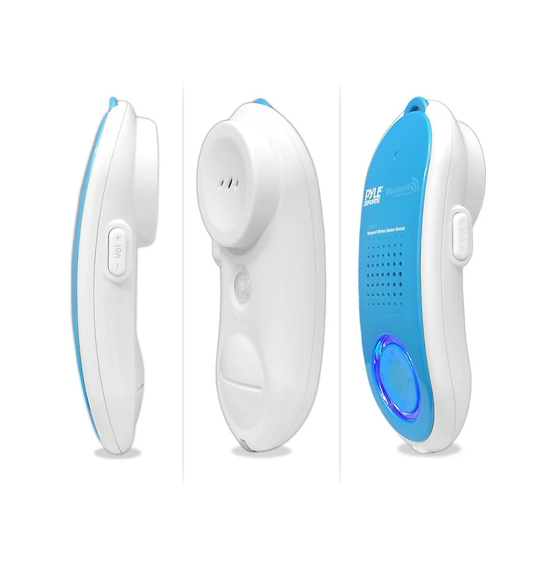 Pyle Surf Sound Waterproof Bluetooth Speaker and Handset - IP47 Dustproof, 2W Stereo Output