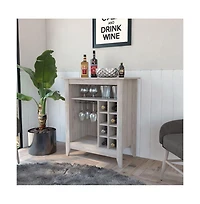 flynama 6-Bottle 1-Drawer 1-Shelf Bar Cabinet