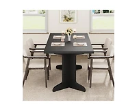 gaomon 6-8 Person Farmhouse Rectangular Dining Table with V-Legs
