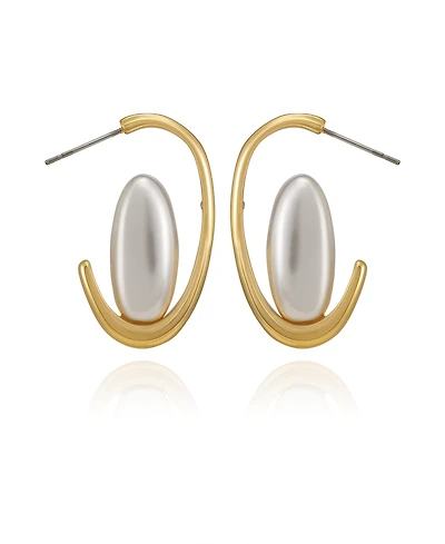 Guess Gold-Tone Classic Hoop Earrings