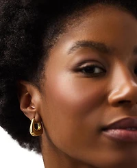 Ana Luisa Colene Gold-Plated Chunky Hoop Earrings