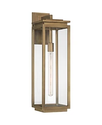 Possini Euro Design Atkins High Die Cast Brass Outdoor Wall Light