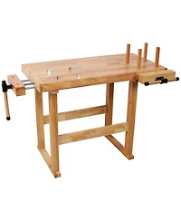 Streamdale Furniture 40" Wood Workbench with Handle and Storage