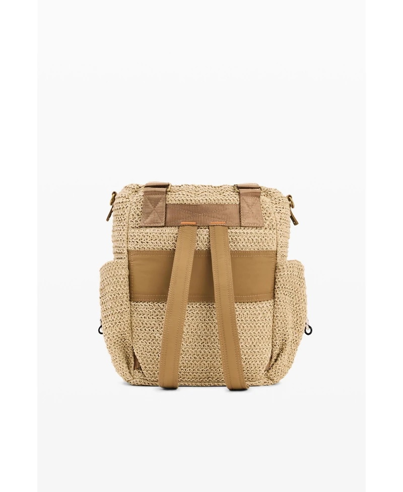 Desigual Women's Voyager raffia backpack