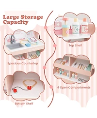 Slickblue Wooden Medical Playset for Kids 3+ with Stethoscope Toy