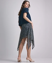 Bcbg Women's Tweed Short-Sleeve Cropped Cardigan