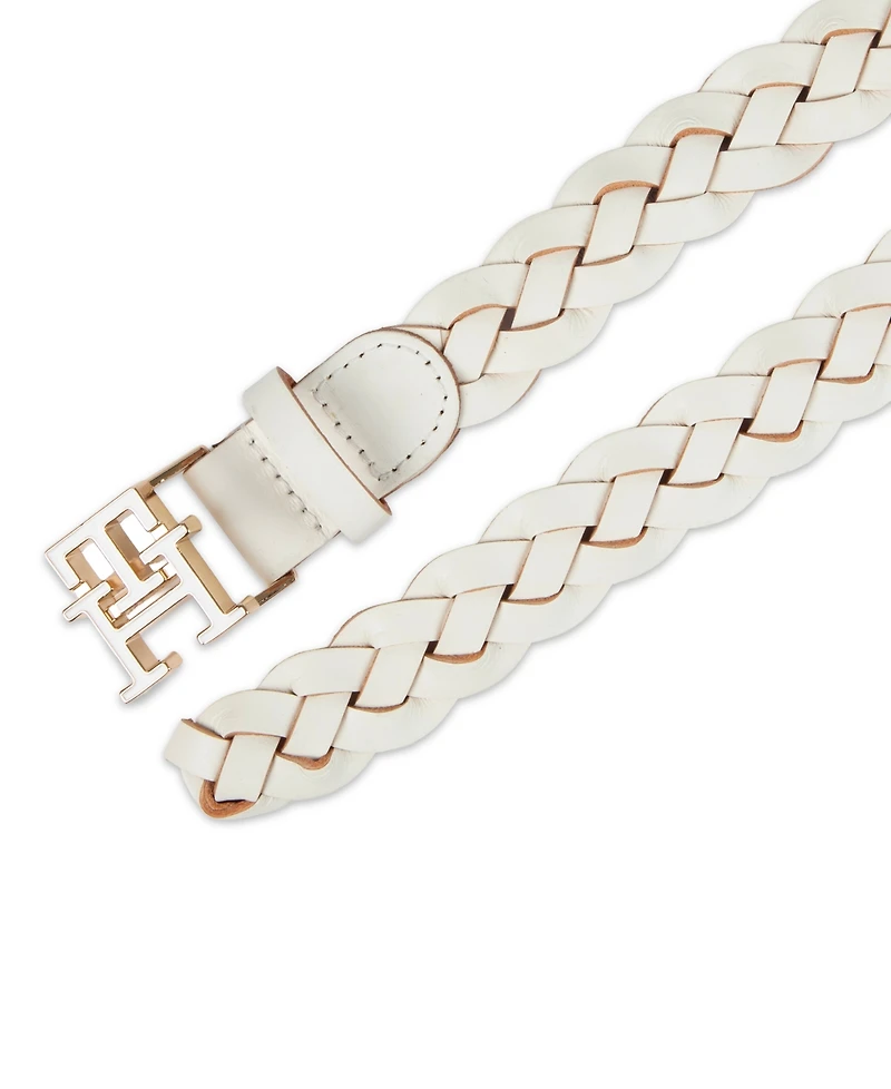 Tommy Hilfiger Women's Casual Braided Leather Belt