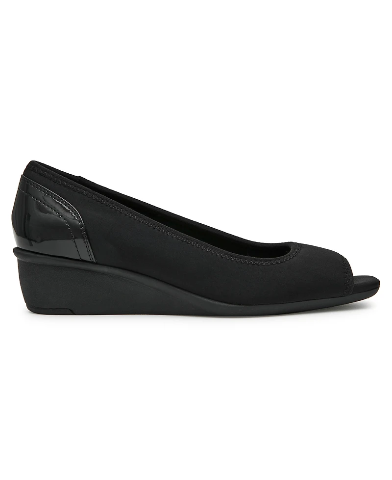 Anne Klein Women's Waylynn Peep-Toe Wedge Pumps