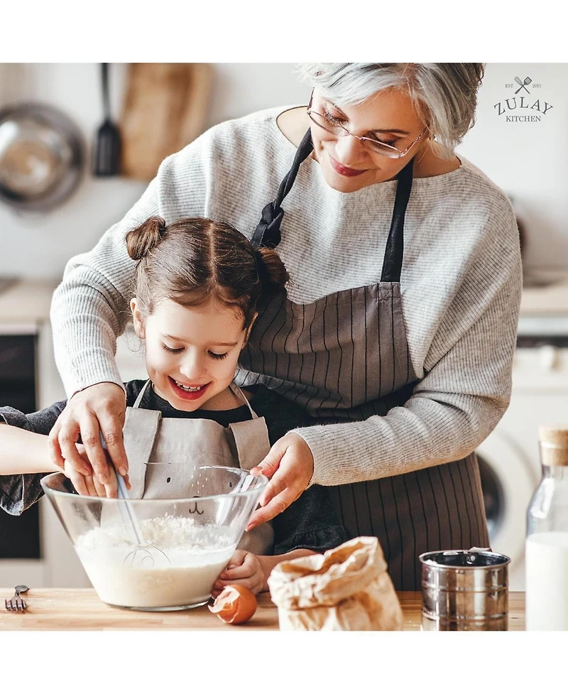 Zulay Kitchen Stainless Steel Danish Whisk for Cooking with Single Eye Dough Hook - 2 Pack