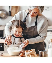 Zulay Kitchen Stainless Steel Danish Whisk for Cooking with Single Eye Dough Hook - 2 Pack