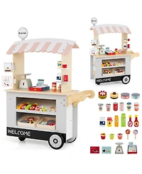 Slickblue Toy Cart Play Set with Pos Machine and Lovely Scale