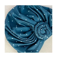 Headbands of Hope Women's Luxe Bamboo Hope Turban Dark Jade Polka Dot