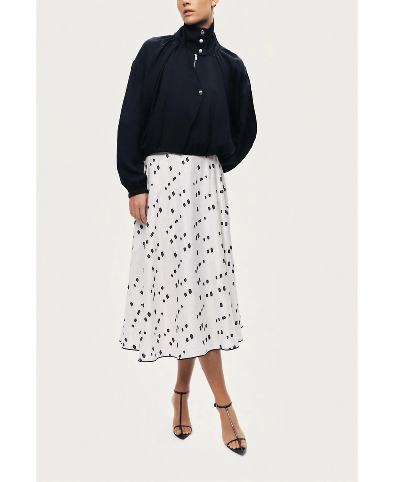 Nocturne Women's High-Neck Gathered Jacket