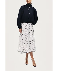 Nocturne Women's High-Neck Gathered Jacket