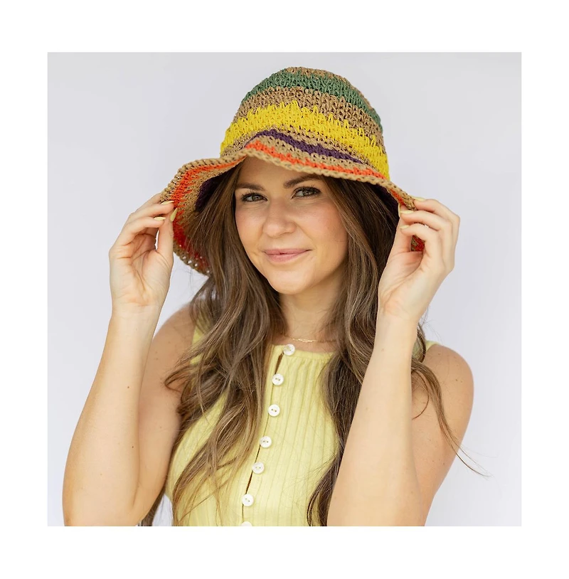 Headbands of Hope Women's Raffia Woven Bucket Hat