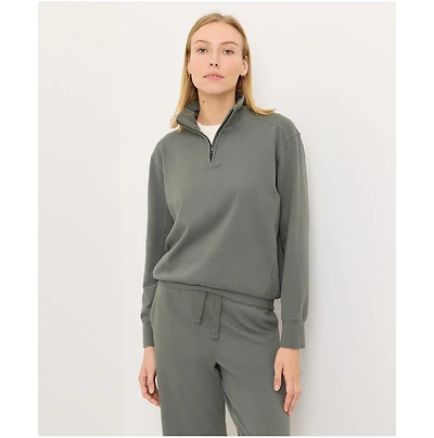Pact Women's Cloud Knit Quarter Zip Made with Organic Cotton