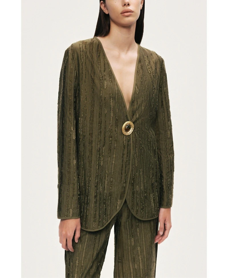 Nocturne Women's Textured Tailored Jacket