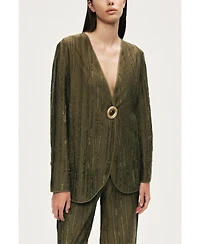 Nocturne Women's Textured Tailored Jacket