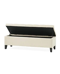 Streamdale Furniture Button Tufted and Diamond Stitched Storage Ottoman