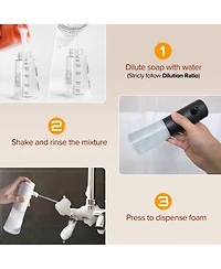 Aronkl Electric Foaming Shampoo Dispenser with Scalp Brush Rechargeable IPX8 MultiPurpose