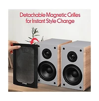 Pyle Home Theater Bookshelf Speakers - 2-Way HiFi Sound