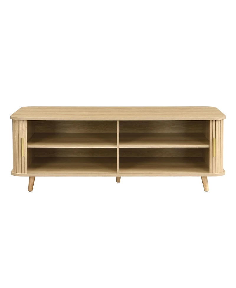 Rainsken Modern Mid-Century Coffee Table with Storage