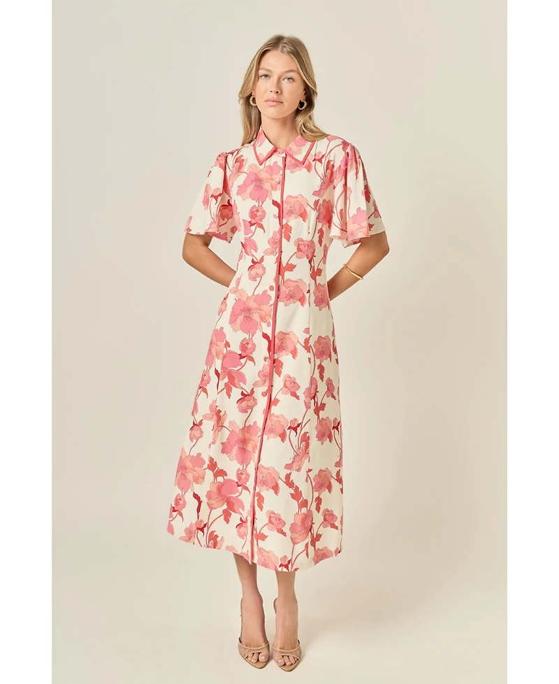 English Factory Women's A-Line Mini Shirt Dress